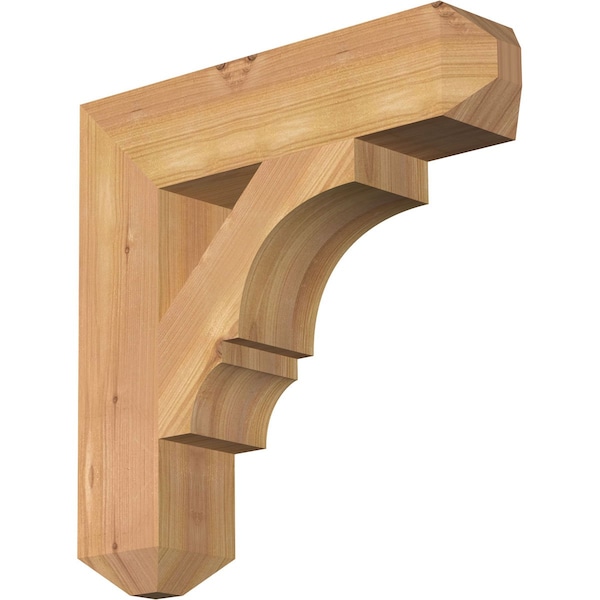 Ekena Millwork Balboa Craftsman Smooth Bracket, Western Red Cedar, 3 1/2"W x 16"D x 16"H BKT04X16X16BOA04SWR - main